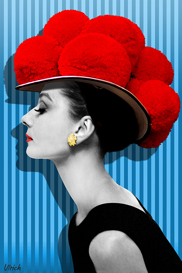 Audrey-Hepburn-blaue-Streifen