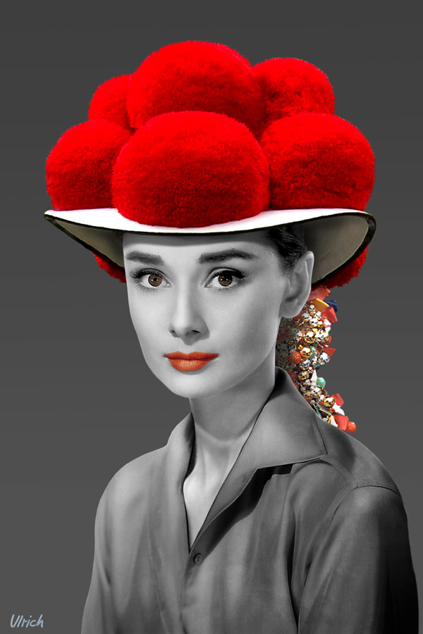 Schwarzwaelder-Bollenhut-Audrey-Hepburn-young-sw-von-Ulrich